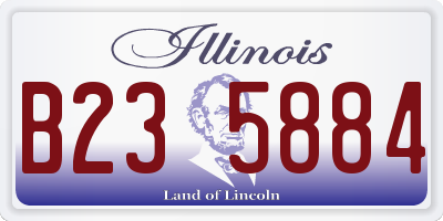 IL license plate B235884