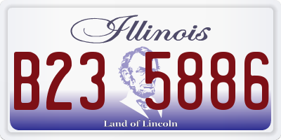 IL license plate B235886