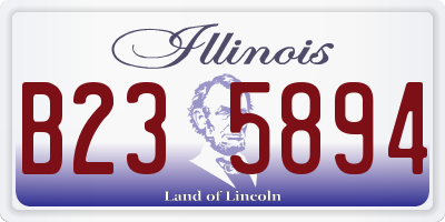 IL license plate B235894