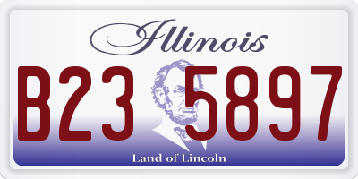 IL license plate B235897
