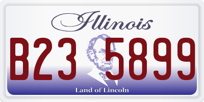 IL license plate B235899
