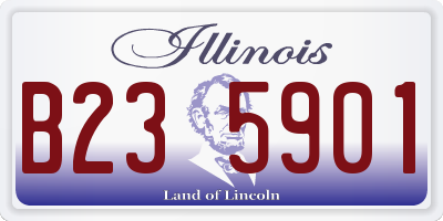 IL license plate B235901