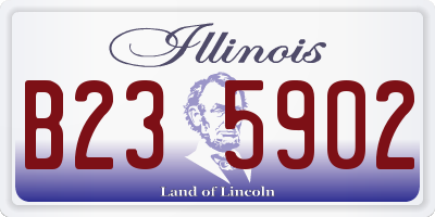 IL license plate B235902