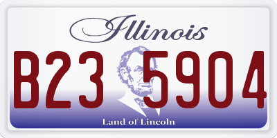 IL license plate B235904