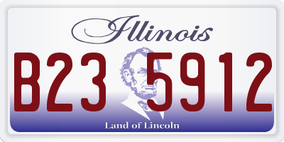 IL license plate B235912