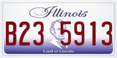 IL license plate B235913