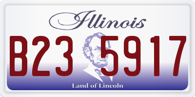 IL license plate B235917