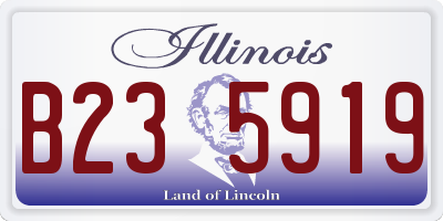 IL license plate B235919