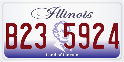 IL license plate B235924