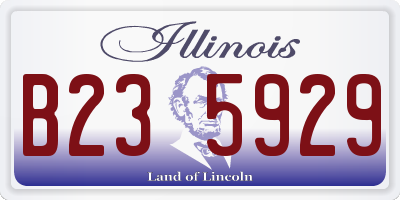 IL license plate B235929
