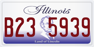 IL license plate B235939