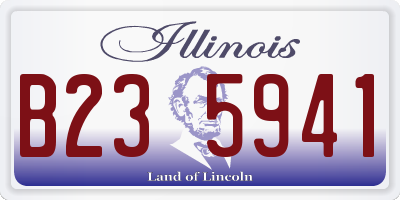 IL license plate B235941
