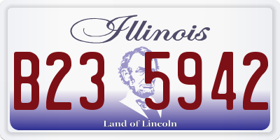IL license plate B235942