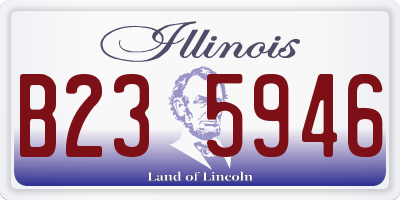 IL license plate B235946