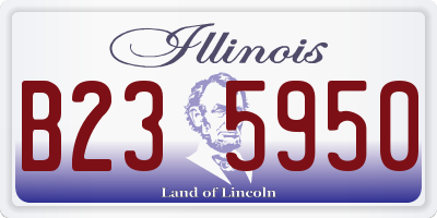 IL license plate B235950