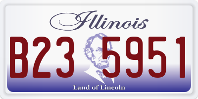 IL license plate B235951