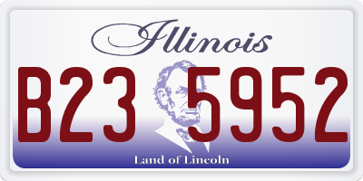 IL license plate B235952