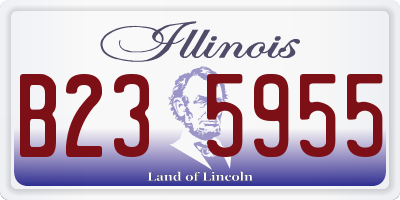 IL license plate B235955