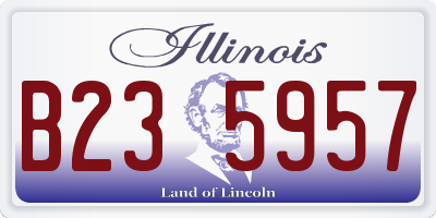 IL license plate B235957