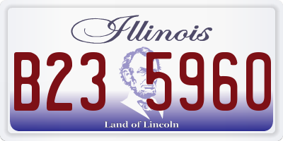 IL license plate B235960