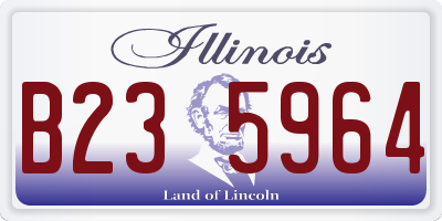 IL license plate B235964