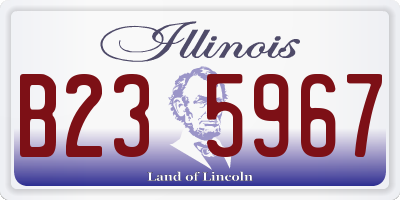 IL license plate B235967