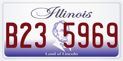 IL license plate B235969
