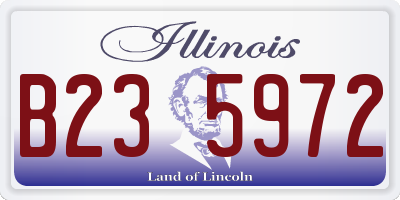 IL license plate B235972