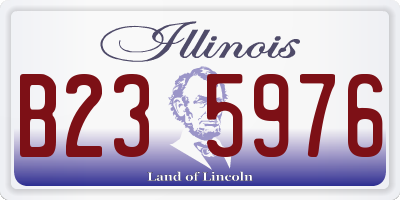IL license plate B235976