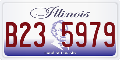 IL license plate B235979