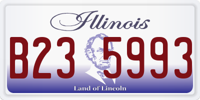 IL license plate B235993