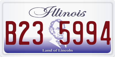 IL license plate B235994
