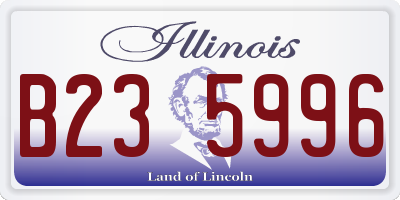 IL license plate B235996