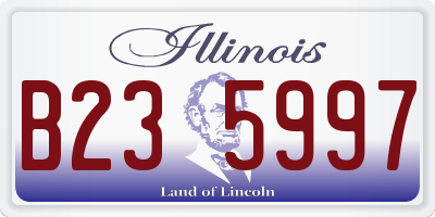 IL license plate B235997