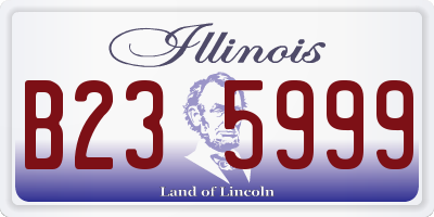 IL license plate B235999