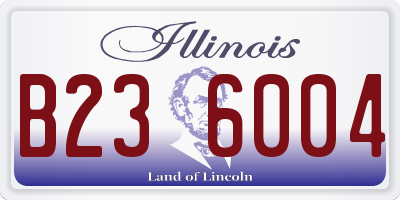 IL license plate B236004