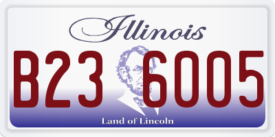 IL license plate B236005