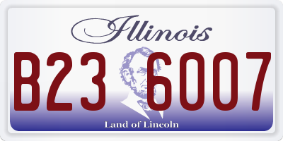 IL license plate B236007