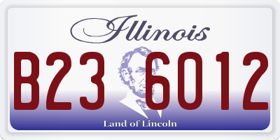 IL license plate B236012