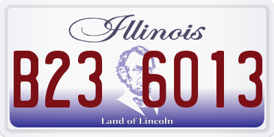 IL license plate B236013
