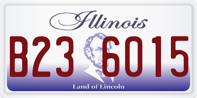 IL license plate B236015