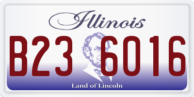 IL license plate B236016