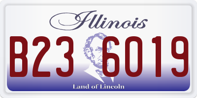 IL license plate B236019