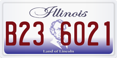 IL license plate B236021