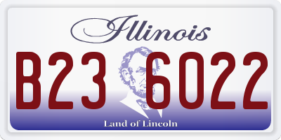 IL license plate B236022