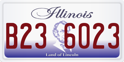 IL license plate B236023