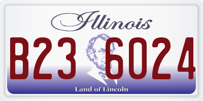 IL license plate B236024