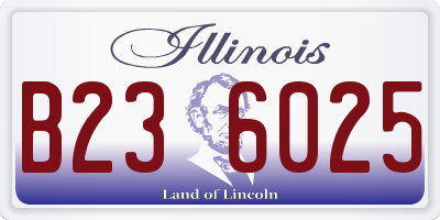IL license plate B236025