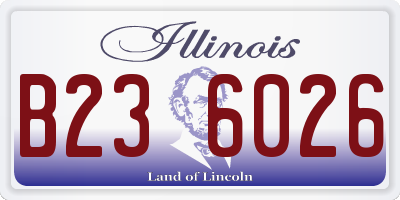 IL license plate B236026