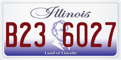 IL license plate B236027
